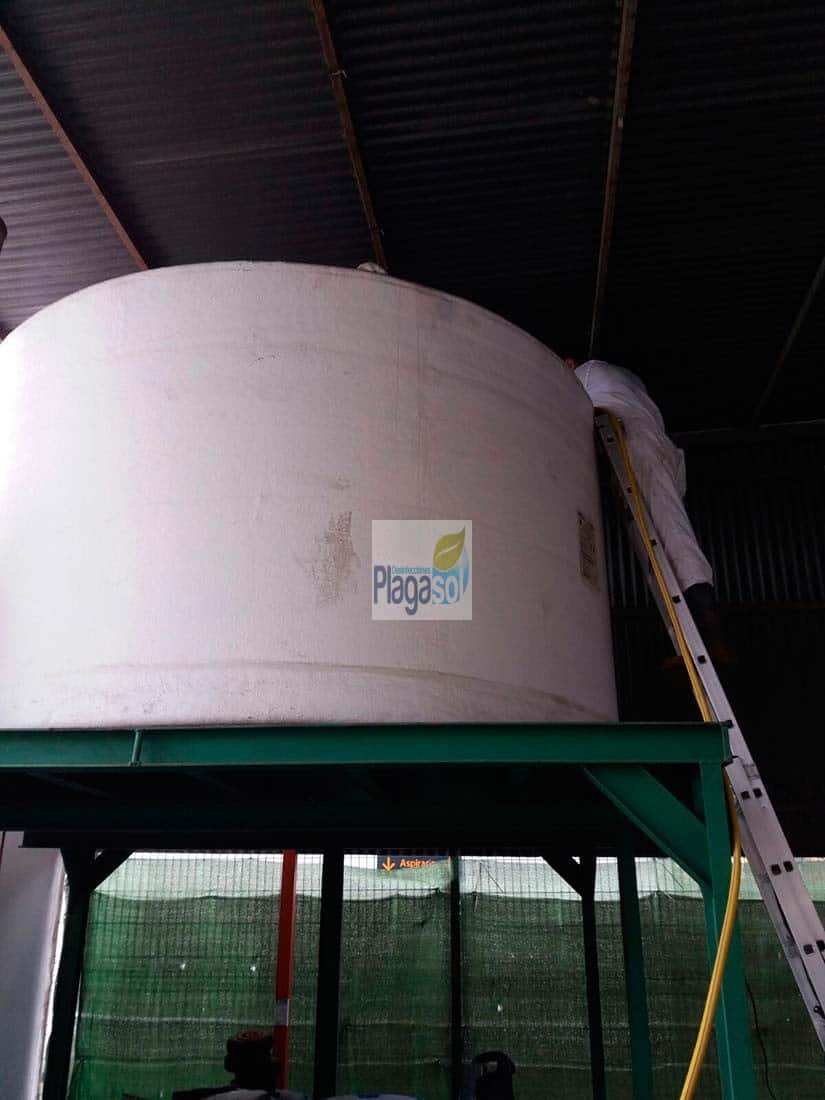 Limpieza de depósitos de aguas de consumo humano