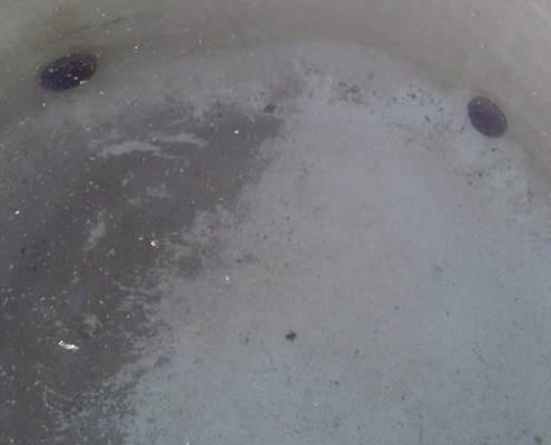 Deposito antes de la limpieza